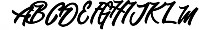 Hinata A Modern Script Font UPPERCASE