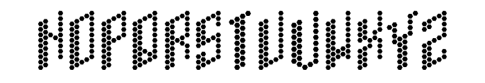 H.I.B. Cell Plain Font LOWERCASE