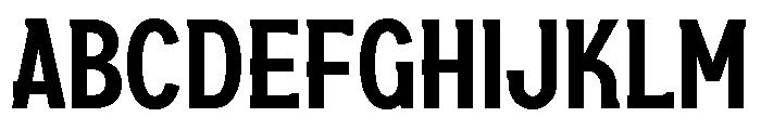 HIU Font UPPERCASE