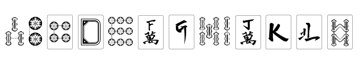 Hi Mahjong Regular Font UPPERCASE