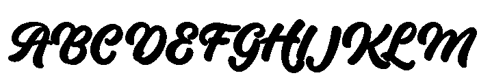 HiRolleyScript Font UPPERCASE