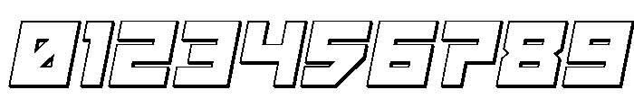 Hibernal Sentry 3D Italic Font OTHER CHARS