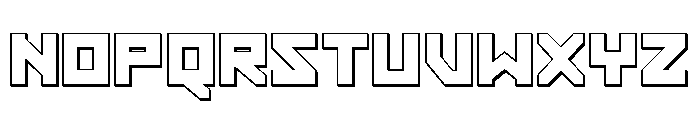 Hibernal Sentry 3D Font UPPERCASE