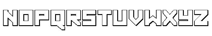 Hibernal Sentry 3D Font LOWERCASE