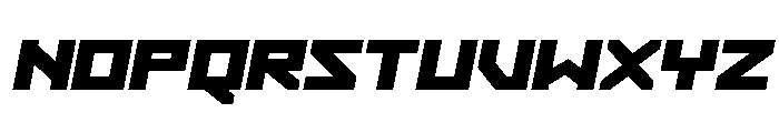 Hibernal Sentry Expanded Ital Font UPPERCASE