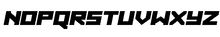 Hibernal Sentry Expanded Ital Font LOWERCASE