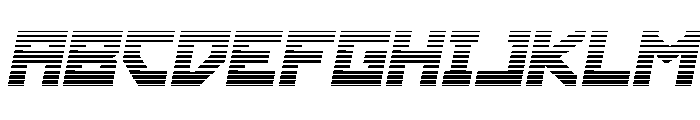 Hibernal Sentry Gradient Ital Font UPPERCASE