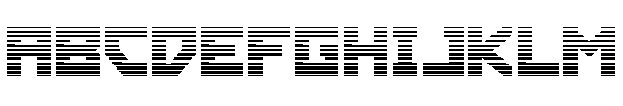 Hibernal Sentry Gradient Font UPPERCASE