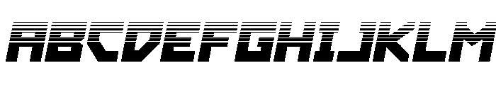 Hibernal Sentry Halftone Ital Font UPPERCASE