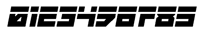 Hibernal Sentry Laser Italic Font OTHER CHARS