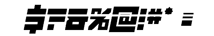 Hibernal Sentry Laser Italic Font OTHER CHARS