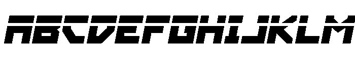 Hibernal Sentry Laser Italic Font UPPERCASE