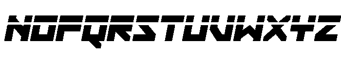 Hibernal Sentry Laser Italic Font UPPERCASE