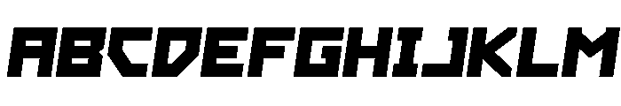 Hibernal Sentry Semi-Italic Font UPPERCASE