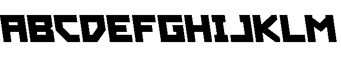 Hibernal Sentry Semi-Leftalic Font UPPERCASE