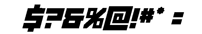 Hibernal Sentry Super-Italic Font OTHER CHARS