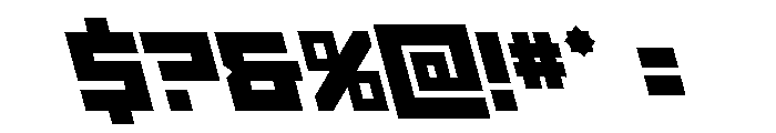 Hibernal Sentry Super-Leftalic Font OTHER CHARS