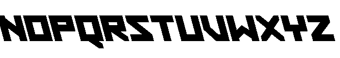 Hibernal Sentry Super-Leftalic Font UPPERCASE
