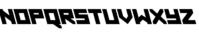 Hibernal Sentry Super-Leftalic Font LOWERCASE