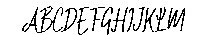 Hibernating Bear Font UPPERCASE
