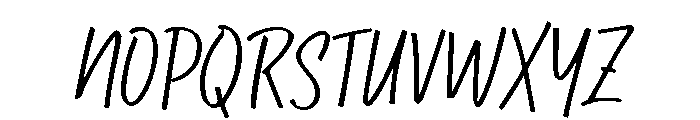 Hibernating Bear Font UPPERCASE