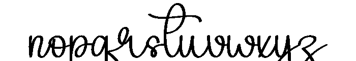 Hibiscus1 Font LOWERCASE