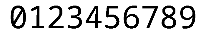 Hibur Mono Regular Font OTHER CHARS