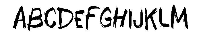 Hidachi Font UPPERCASE