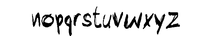 Hidachi Font LOWERCASE