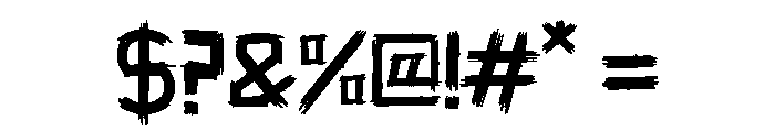 Hiddenbox Font OTHER CHARS