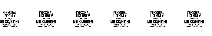Hiden PERSONAL USE Regular Font OTHER CHARS