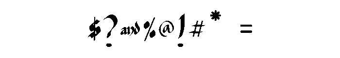 Hiden PERSONAL USE Regular Font OTHER CHARS