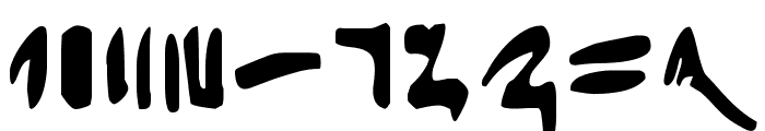 Hieratic Numerals Font OTHER CHARS