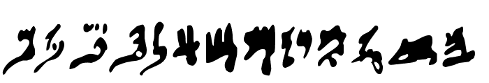 Hieratic Numerals Font LOWERCASE