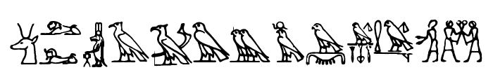 Hieroglify Font LOWERCASE