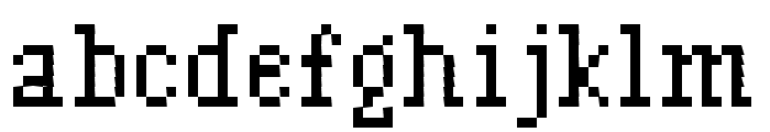 High Hat Font LOWERCASE