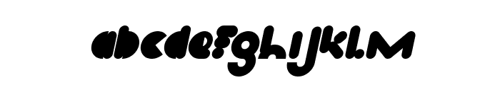 High Logic Bold Italic Font LOWERCASE