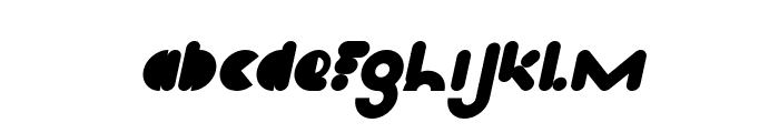 High Logic Italic Font LOWERCASE