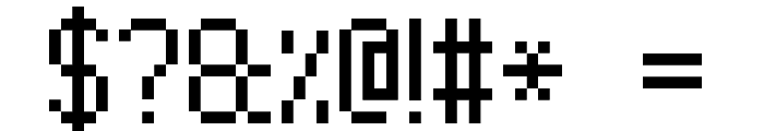 High Pixel-7 Font OTHER CHARS