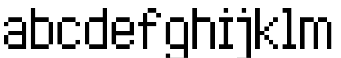 High Pixel-7 Font LOWERCASE