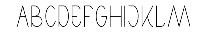 High Thin LIGHT Font UPPERCASE