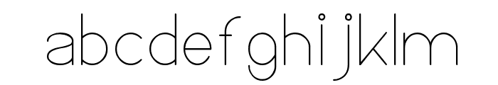 High Thin LIGHT Font LOWERCASE