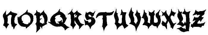 High Trash Font UPPERCASE