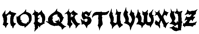 High Trash Font LOWERCASE