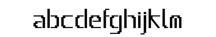 HighTech...ish Pixelated Font LOWERCASE