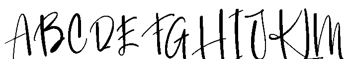 Highland Font UPPERCASE