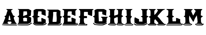 Highlands Tour Font UPPERCASE