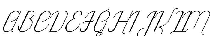 Highway Italic Font UPPERCASE