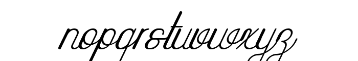 Highway Italic Font LOWERCASE