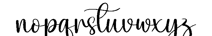 Higland Font LOWERCASE